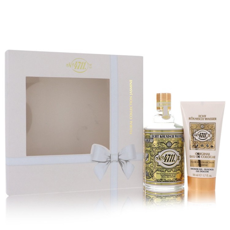 4711 Floral Collection Jasmine by 4711 Gift Set (Unisex) — 3.4 oz Cologne Spray + 1.7 oz Shower Gel for Men – Premium Designer Fragrance