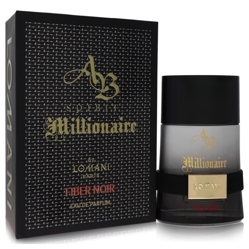 Ab Spirit Millionaire Fiber Noir by Lomani Eau De Parfum Spray 3.3 oz for Men – Premium Designer Fragrance