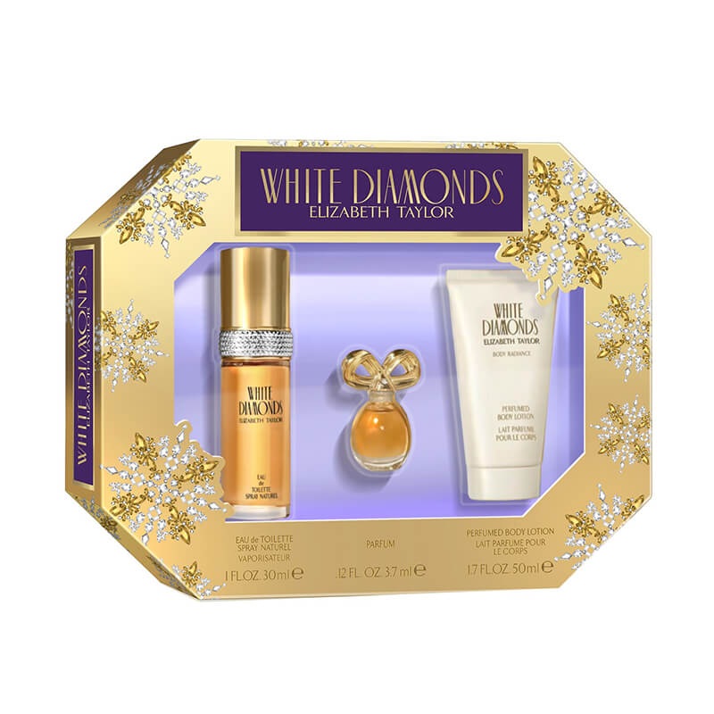 Elizabeth Taylor White Diamonds 3pc Set 30ml EDT (L)