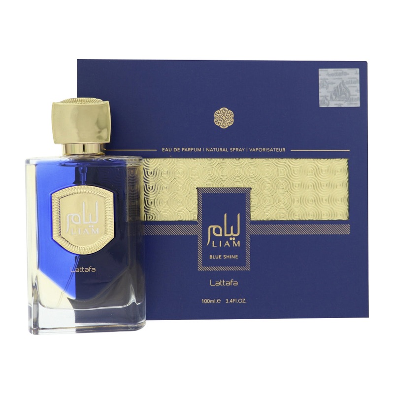 Liam Blue Shine By Lattafa Cologne 3.4 Oz Edp Spray For Men – Box