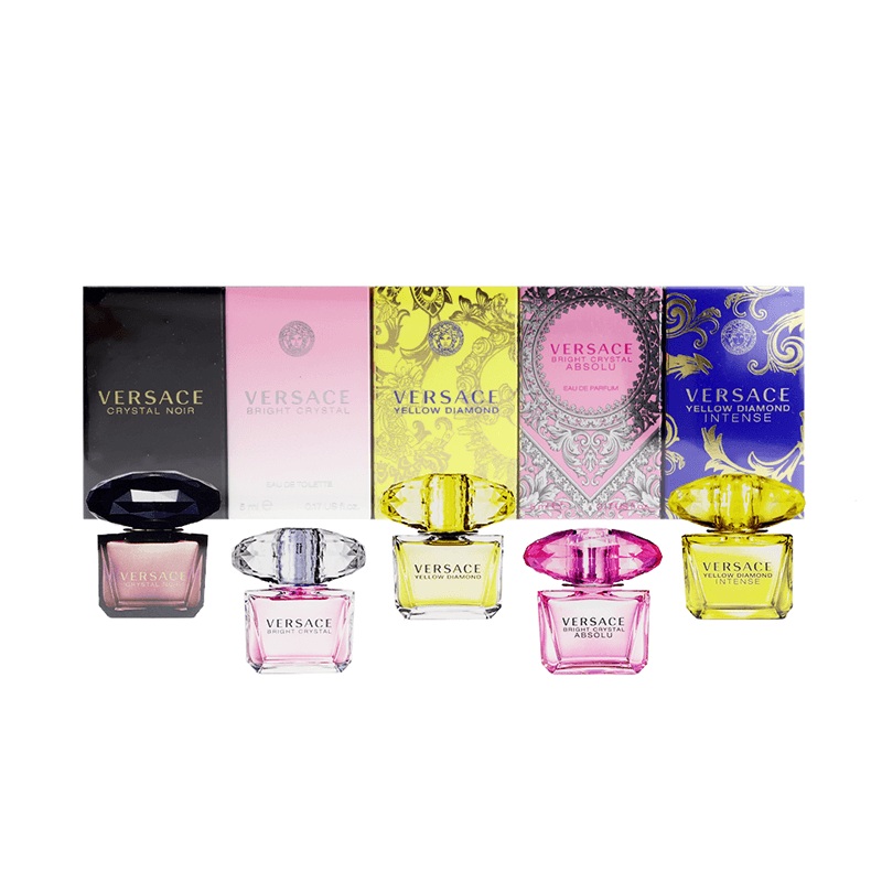 Versace Miniatures Collection 5pc Set 5 x 5ml (L)