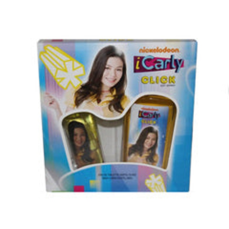Kids ICarly Click Gift Set by Nickelodeon 2 Piece Gift Set: 3.4 oz Eau de Toilette Spray + Shower Gel for Women