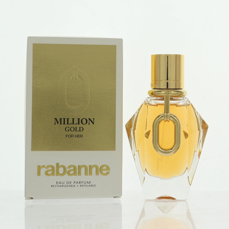 Million Gold By Paco Rabanne Perfume 1.7 Oz Edp Refillable Spray For Women – Box