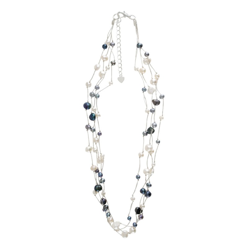 The Purple Door The Jill Necklace PDN-09-FL Chalcedony and Gold