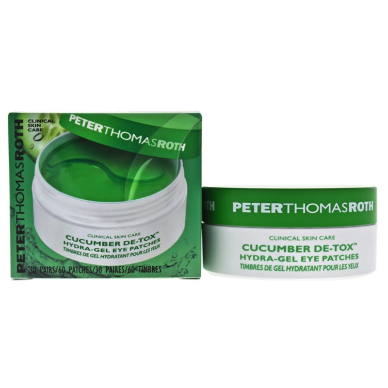 Cucumber De-Tox Hydra-Gel Eye Patches by Peter Thomas Roth for Unisex – 60 Pc Patches 60 Pc