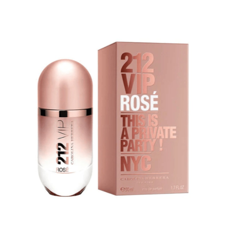 Carolina Herrera VIP 212 Rose Eau de Parfum Women’s Perfume Spray (30ml, 50ml, 80ml) 30ml