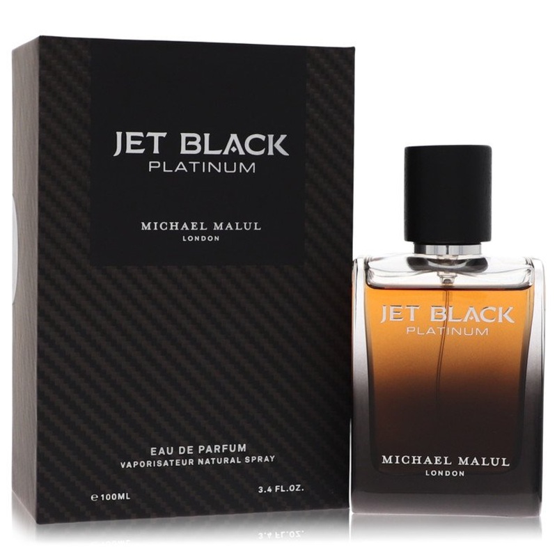Jet Black Platinum by Michael Malul For Men Eau De Parfum Spray 3.4 oz