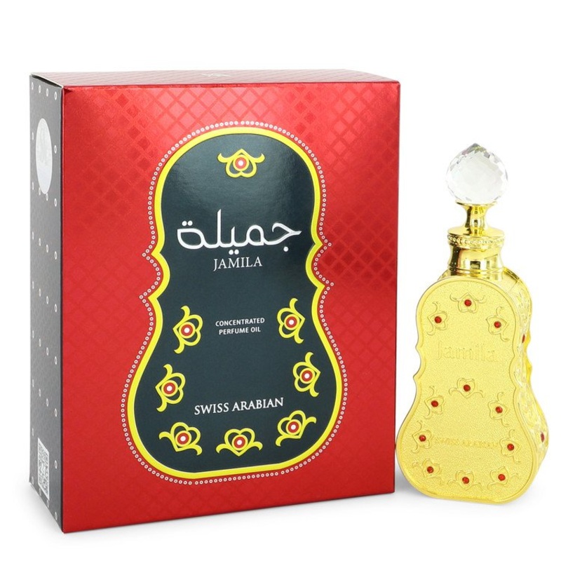 Swiss Arabian Jamila by Swiss Arabian For Women Concentrated Perfume Oil 0.5 oz