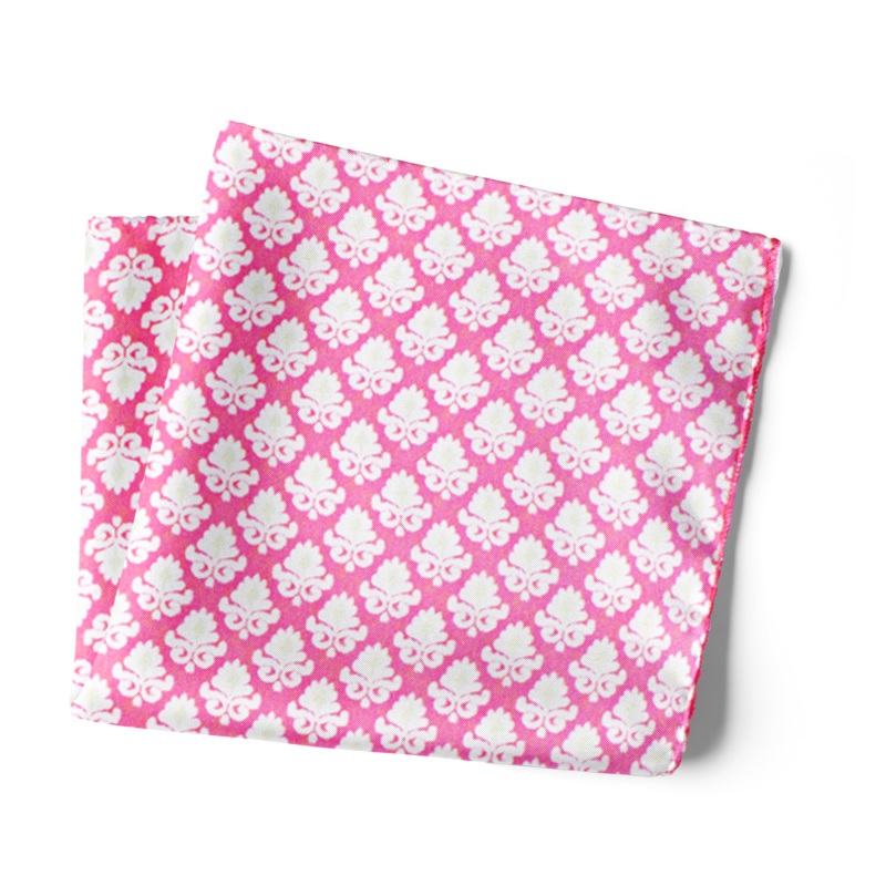 Chokore Magenta Silk Pocket Square – Indian At Heart line 13.513.5