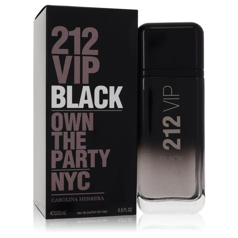 212 VIP Black by Carolina Herrera Eau De Parfum Spray 6.8 oz for Men – Premium Designer Fragrance