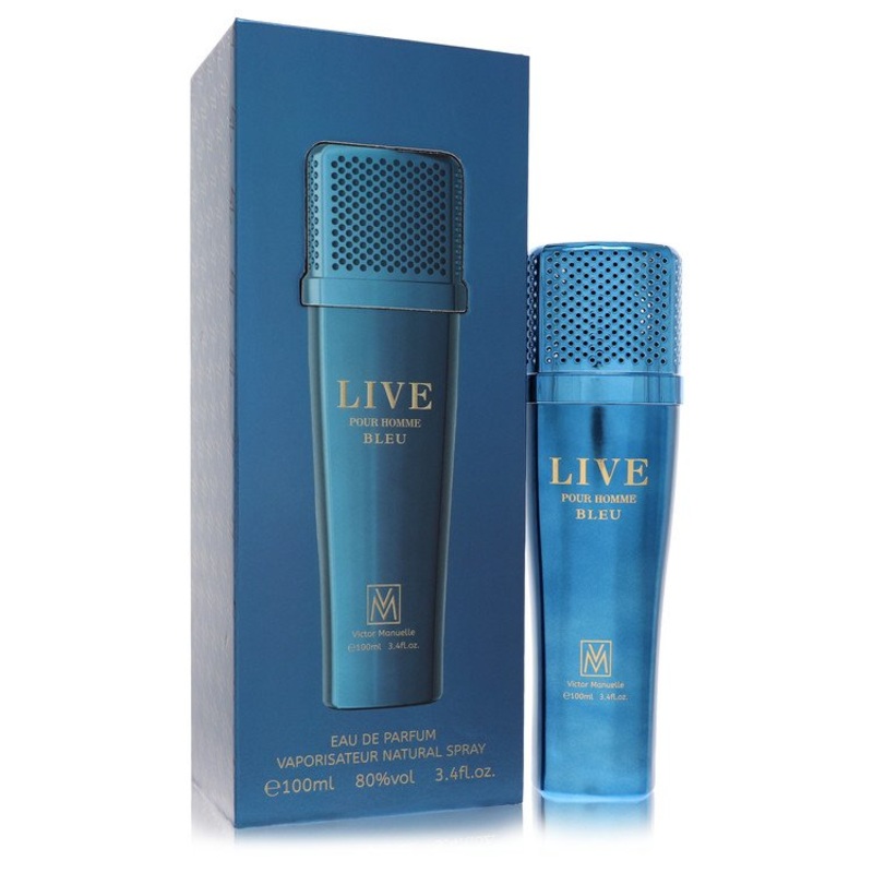 Victor Manuelle Live Bleu by Victor Manuelle For Men Eau De Parfum Spray 3.4 oz