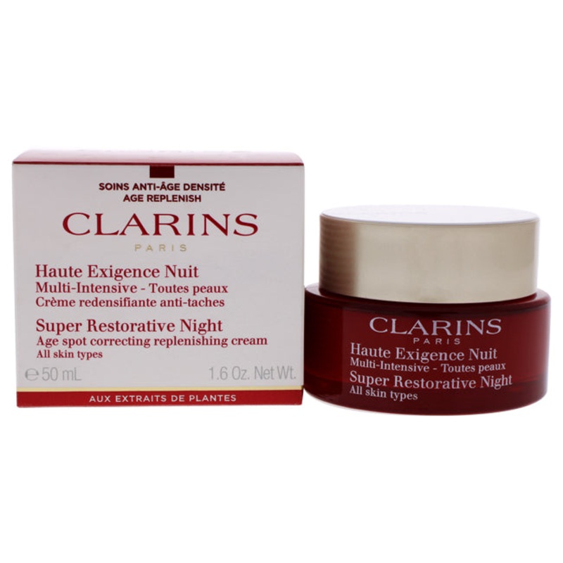 Super Restorative Night – All Skin Types by Clarins for Unisex – 1.6 oz Night Cream 1.6 oz.