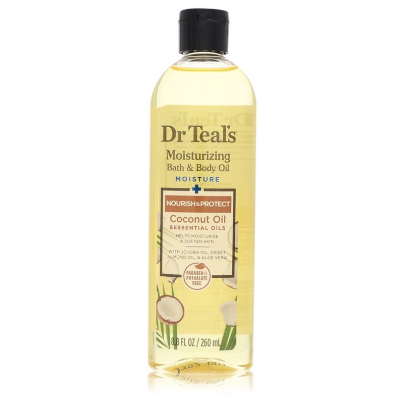 Dr Teal’s Moisturizing Bath & Body Oil by Dr Teal’s For Women Nourishing Coconut Oil with Essensial Oils, Jojoba Oil, Sweet Almond Oil and Cocoa Butter 8.8 oz