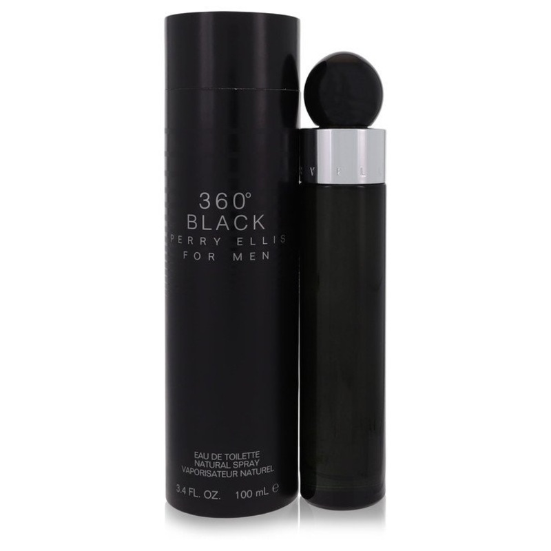 Perry Ellis 360 Black By Perry Ellis Cologne 3.4 Oz Edt Spray For Men – Box