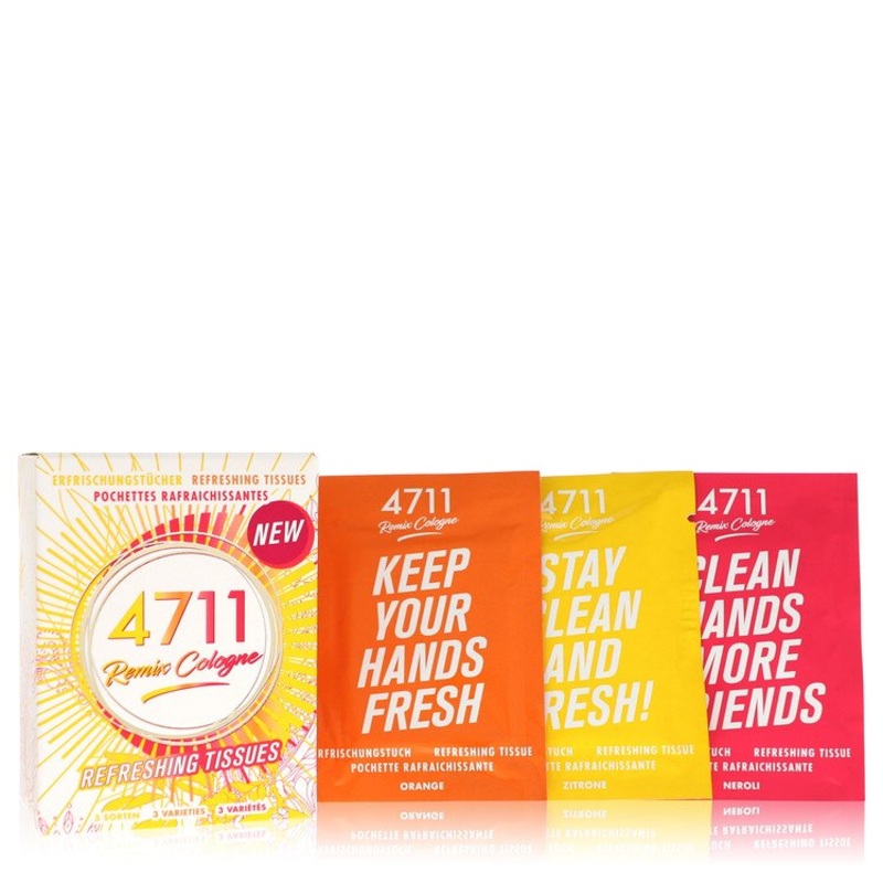 4711 Remix Neroli by 4711 For Women Refreshing Tissue (Orange, Lemon+Neroli) —