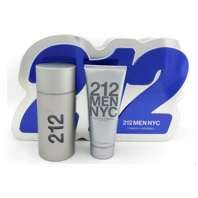 Carolina Herrera 212 NYC Gift Set – 100ML EDT Spray + 100ML Shower Gel (Men)