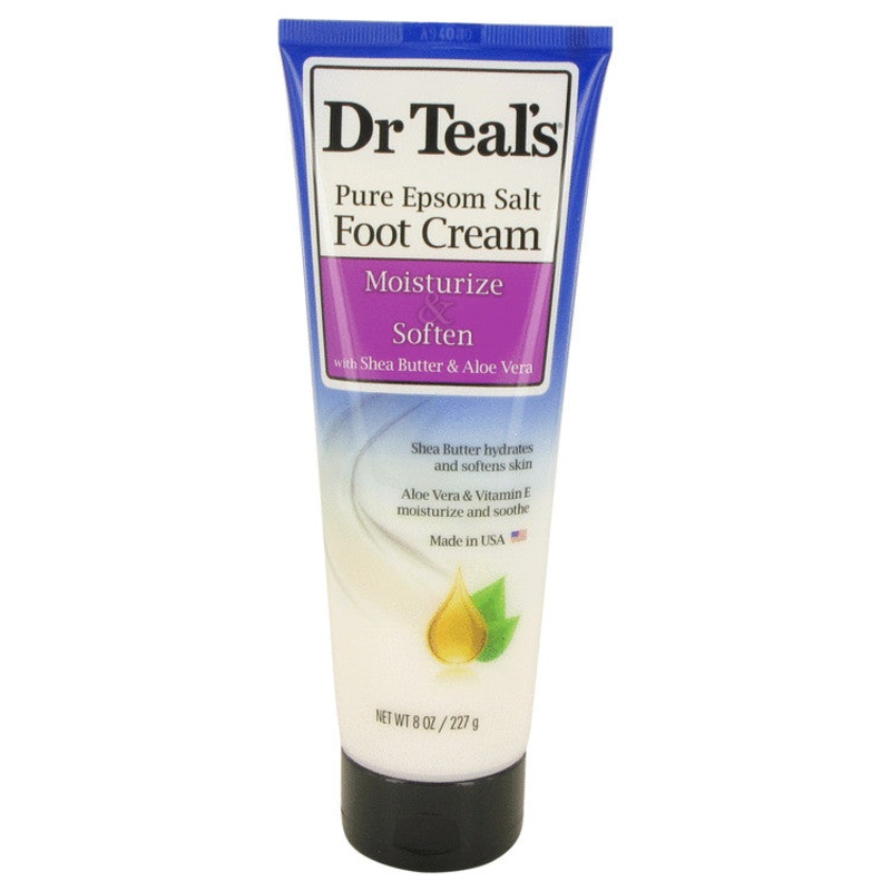 Dr Teal’s Pure Epsom Salt Foot Cream by Dr Teal’s For Women Pure Epsom Salt Foot Cream with Shea Butter & Aloe Vera & Vitamin E 8 oz