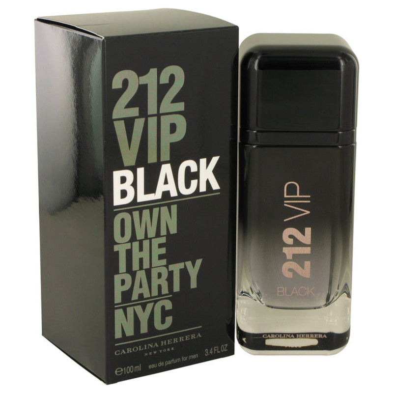 212 VIP Black by Carolina Herrera For Men Eau De Parfum Spray 3.4 oz