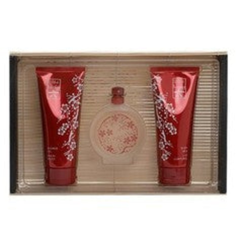 Lucky Number 6 Gift Set by Lucky Brand 3 Piece Gift Set: 3.4 oz Eau de Parfum Spray + 3.4 Body Lotion + 3.4 Shower Gel for Women