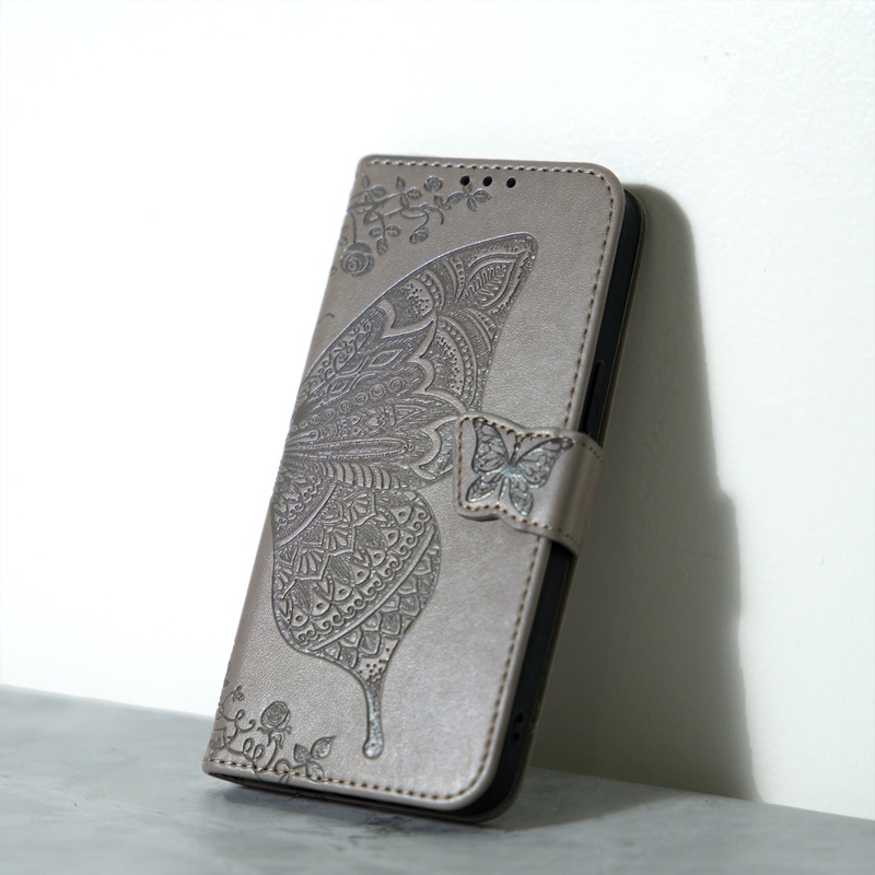 Chokore Flip Mobile Cover with Wallet in PU Leather IPHONE 13 Gray