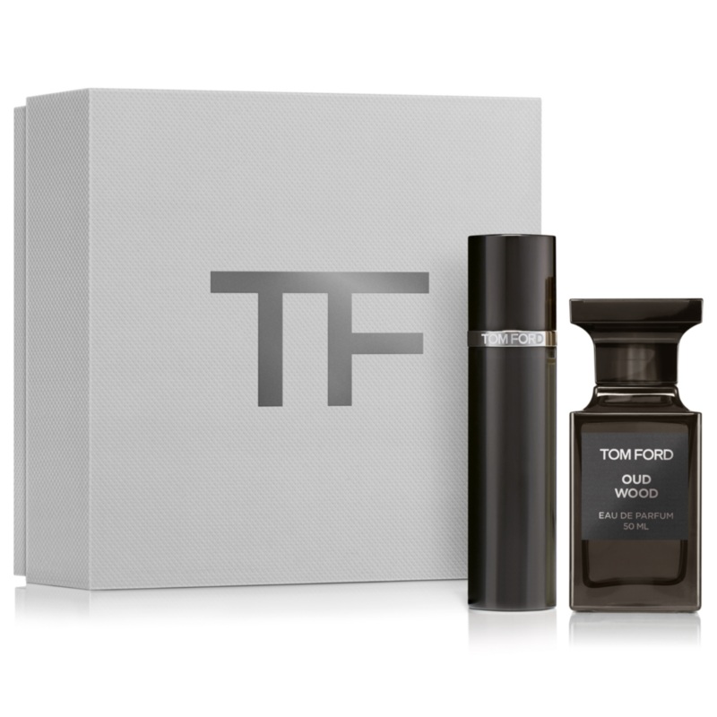 Tom Ford Oud Wood 2PCS Gift Set – 50ML EDP Spray + 10ML Travel Spray (Unisex)
