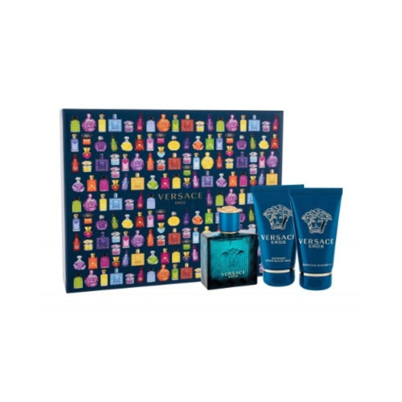 Versace Eros Eau De Toilette for Men 3 Piece Gift Set