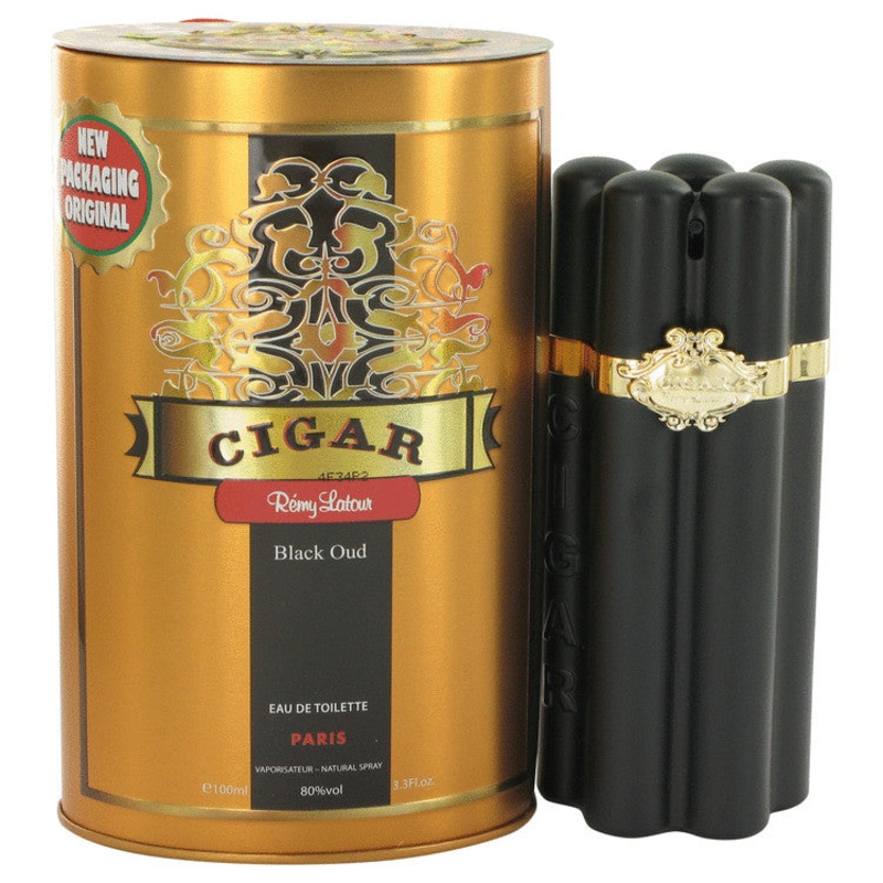 Cigar Black Oud by Remy Latour For Men Eau De Toilette Spray 3.3 oz