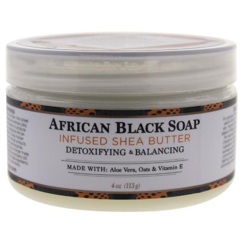 Shea Butter Infused With African Black Soap Extract 4  oz.