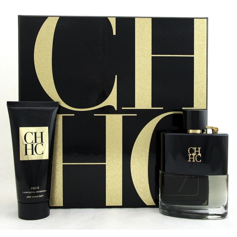 Carolina Herrera CH Prive Gift Set – 100ML EDT Spray + 100ML After Shave Balm (Men)