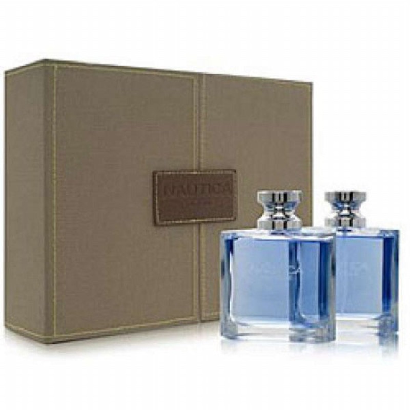Nautica Voyage Gift Set by Nautica 2 Piece Gift Set: 3.4 Oz Eau De Toilette Spray + 3.4 Oz After Shave. For Men