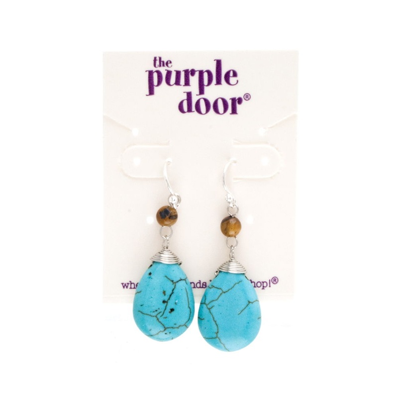 The Purple Door The Jennifer Earrings PDE-50-CC Amythist