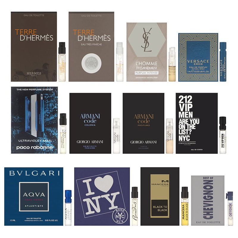 12 Piece Designer Fragrance Samples for Men – Premium Kit ABC
