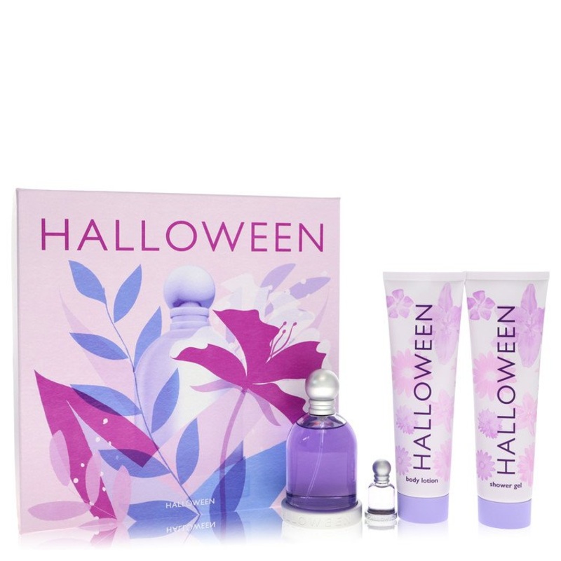 Halloween by Jesus Del Pozo Gift Set For Women Gift Set — 3.4 oz Eau De Toilette Spray + 5 oz Body Lotion + 5 oz Shower Gel + .15 oz Mini EDT