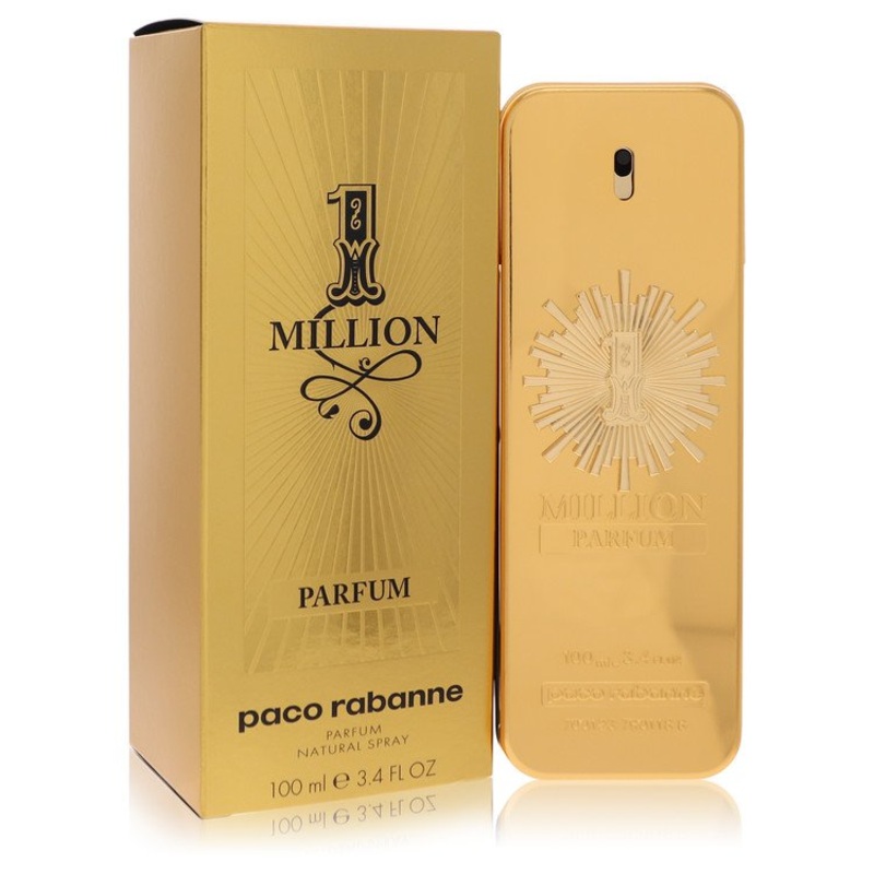 1 Million Parfum by Paco Rabanne For Men Parfum Spray 3.4 oz