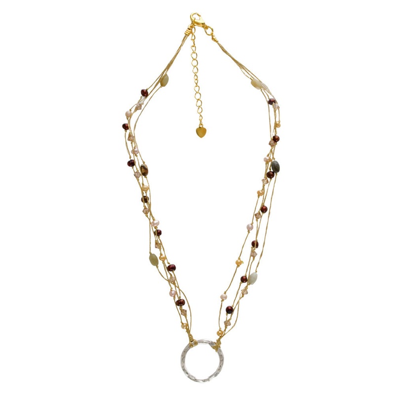 The Purple Door The Paige Necklace PDN-66-T Black and White