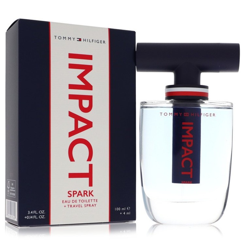 Tommy Hilfiger Impact Spark by Tommy Hilfiger Eau De Toilette Spray 3.4 oz 3.4 oz Eau De Toilette + .14 oz Travel EDT Spray for Men – Premium Designer Fragrance