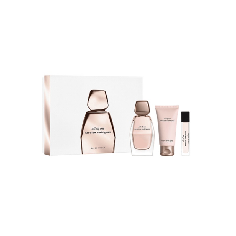 Narciso Rodriguez All Of Me Eau de Parfum Women’s Perfume Gift Set Spray (90ml) with Body Lotion & 10ml EDP