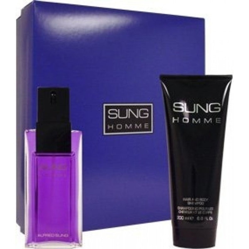 Sung Homme Gift Set by Alfred Sung 3 Piece Gift Set: 1.7 Oz Eau De Toilette Spray + 3.4 Oz After Shave + 3.4 Oz Body Lotion. For Men