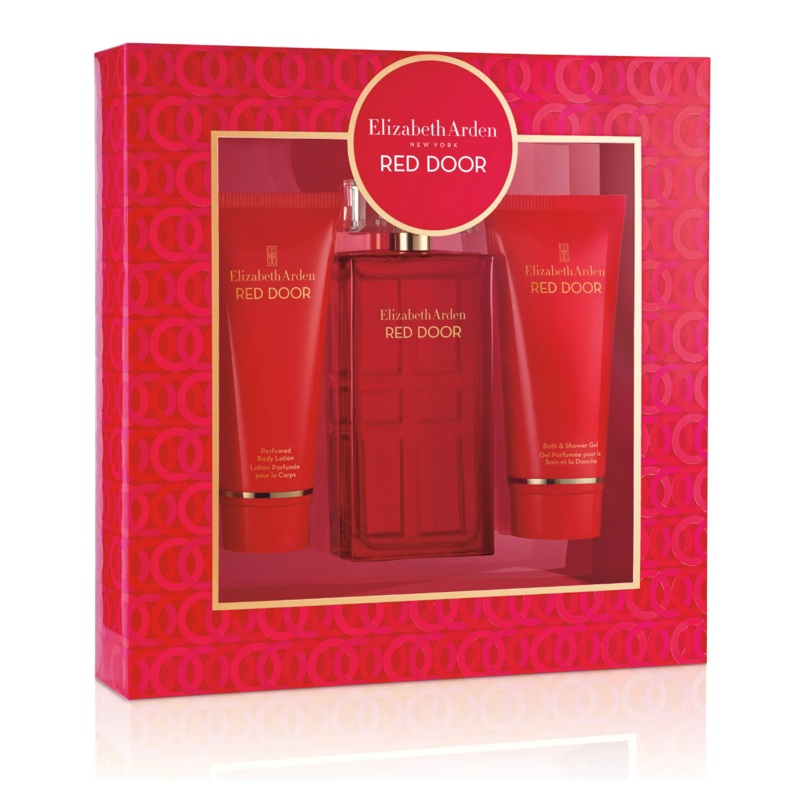 Elizabeth Arden Red Door 3PCS Gift Set – 100ML EDT Spray + 100ML Perfumed Body Lotion + 100ML Bath & Shower Gel (Women)