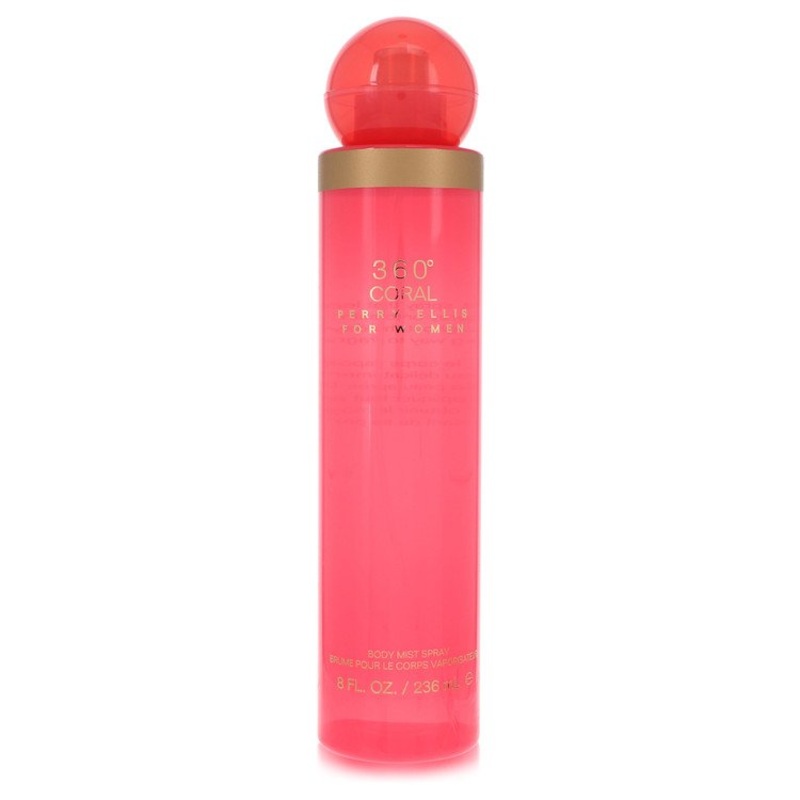 Perry Ellis 360 Coral by Perry Ellis Body Mist 8 oz for Women – Premium Designer Fragrance