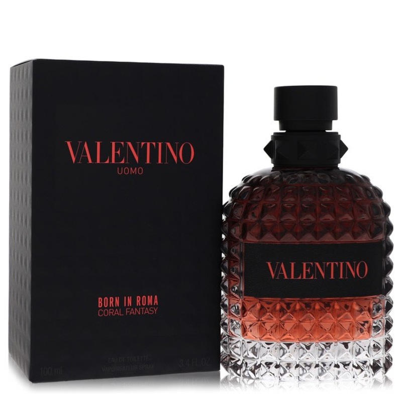 Born In Roma Coral Fantasy By Valentino Cologne 3.4 Oz Edt Spray For Men – Box