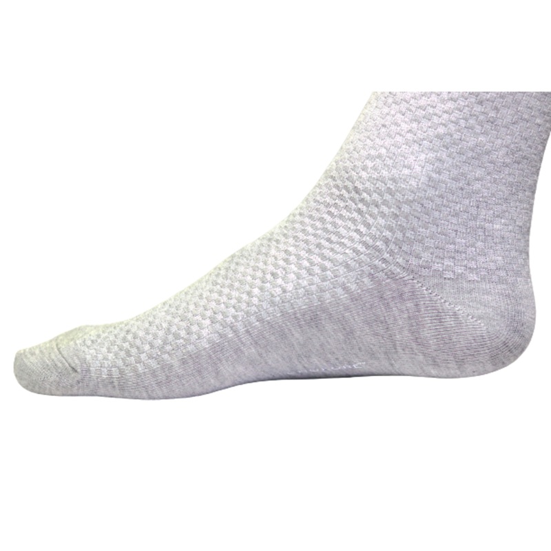 Chokore Light Grey Double Needle Bamboo Socks