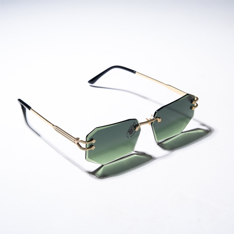 Chokore Ultra Protection  Rimless Sunglasses (Green)