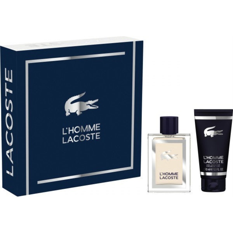 L’Homme Lacoste Gift Set by Lacoste 2 Piece Gift Set: 3.3 Oz Eau De Toilette Spray + 5. 0 Oz Shower Gel. For Men