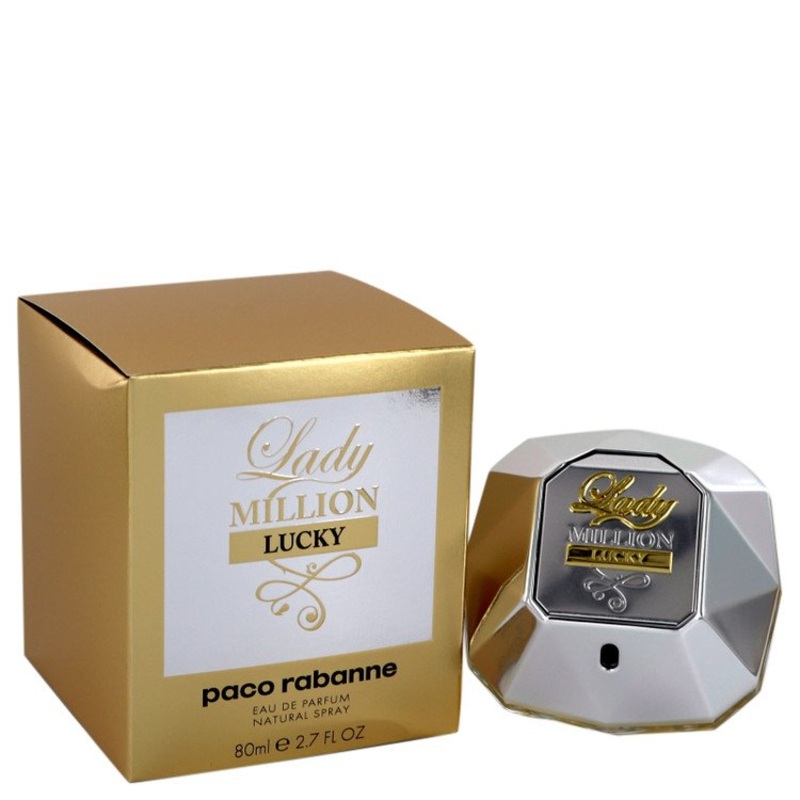 Lady Million Lucky by Paco Rabanne For Women Eau De Parfum Spray 2.7 oz