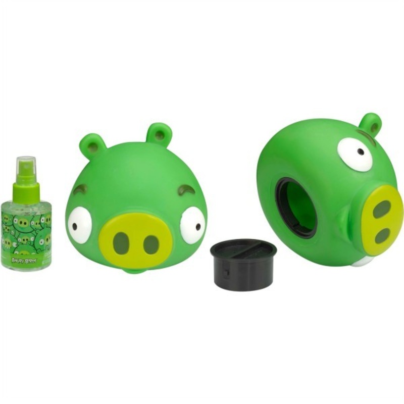 Angry Birds King Pig Gift Set by Air Val International 2 Piece Gift Set: 3.4 Oz Eau De Toilette Spray + Money Box. For Men