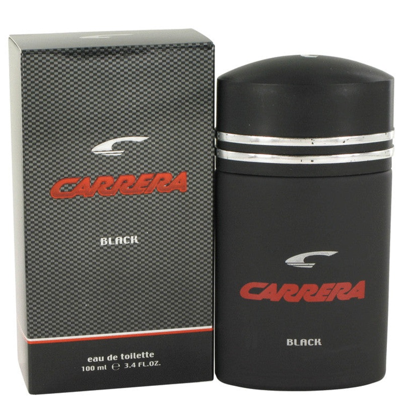 Carrera Black by Muelhens For Men Eau De Toilette Spray 3.4 oz