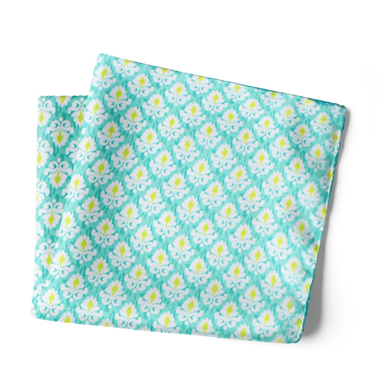 Chokore Sea Green Silk Pocket Square – Indian At Heart line