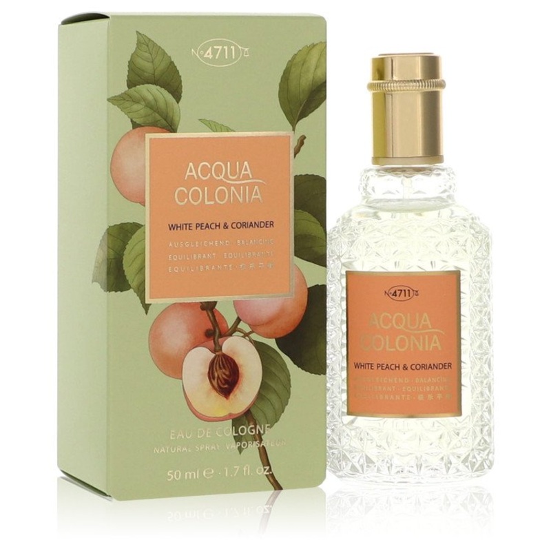 4711 Acqua Colonia White Peach & Coriander by 4711 Eau De Cologne Spray (Unisex) 1.7 oz for Women – Premium Designer Fragrance