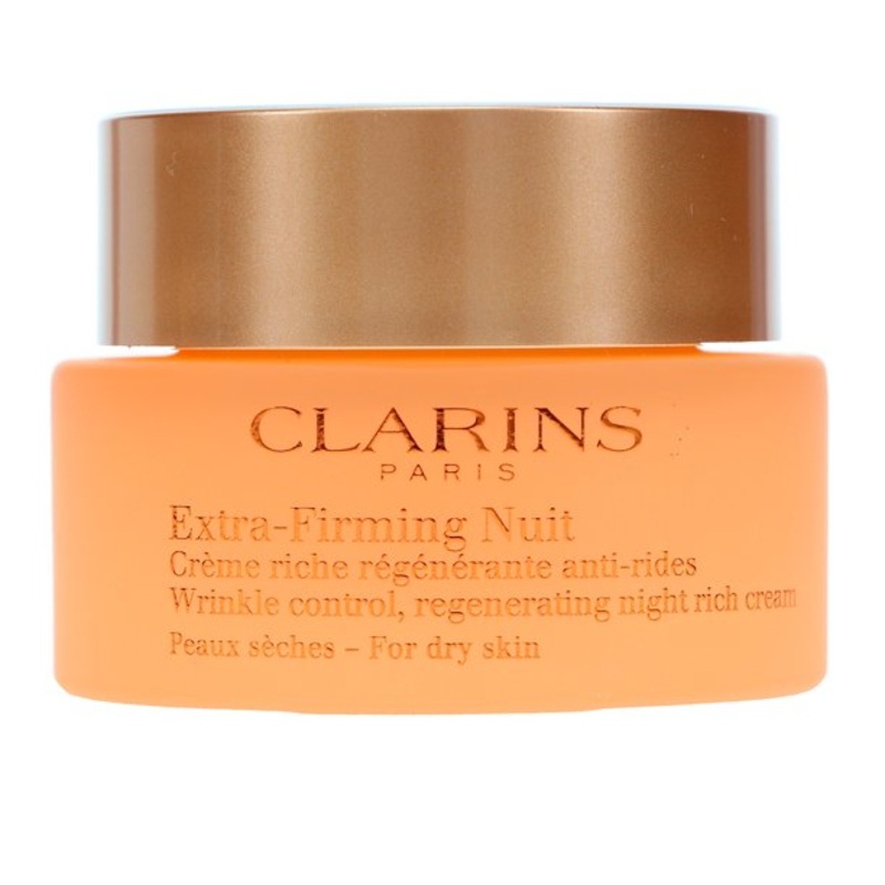 Clarins Extra-Firming Nuit Wrinkle Control Regenerating Night Rich Cream for Dry Skin 1.6 OZ Body Cream